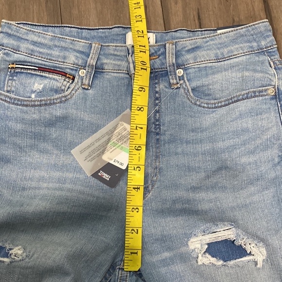 Tommy Hilfiger jeans straight high rise distressed patched - Picture 9 of 11